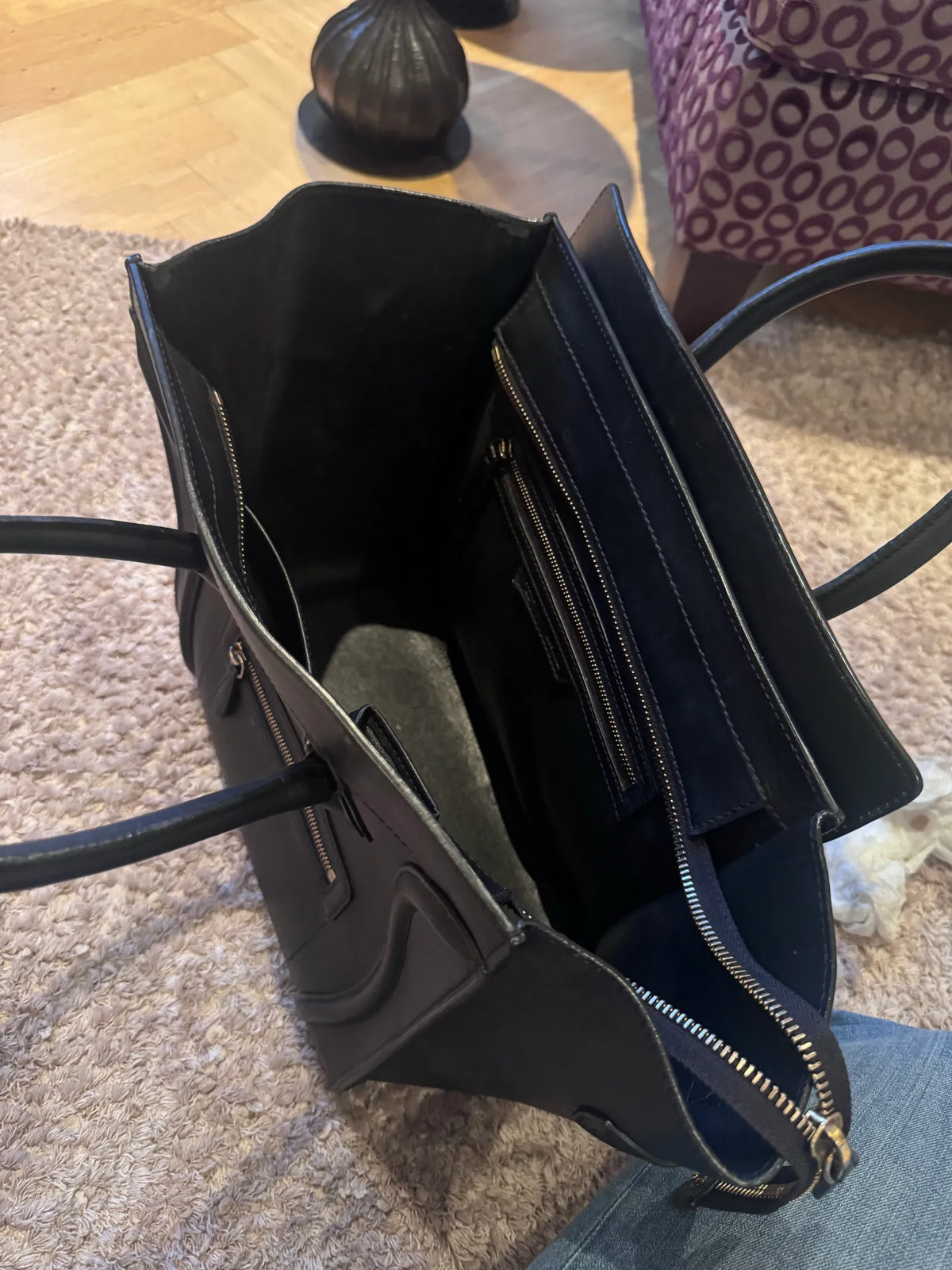 Céline Celine Luggage-skinnhandväska