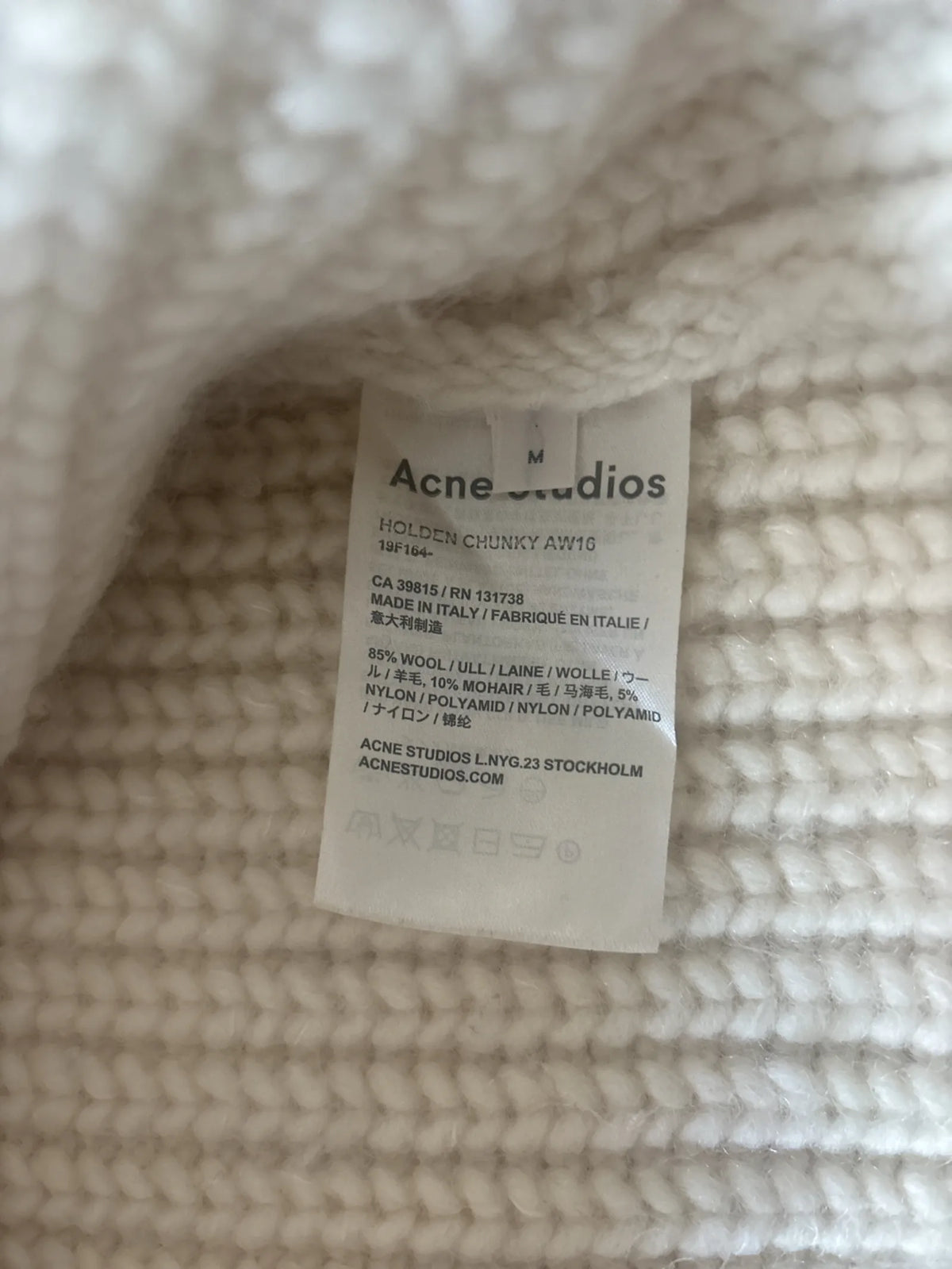 Acne Studios Holden Chunky Sweater