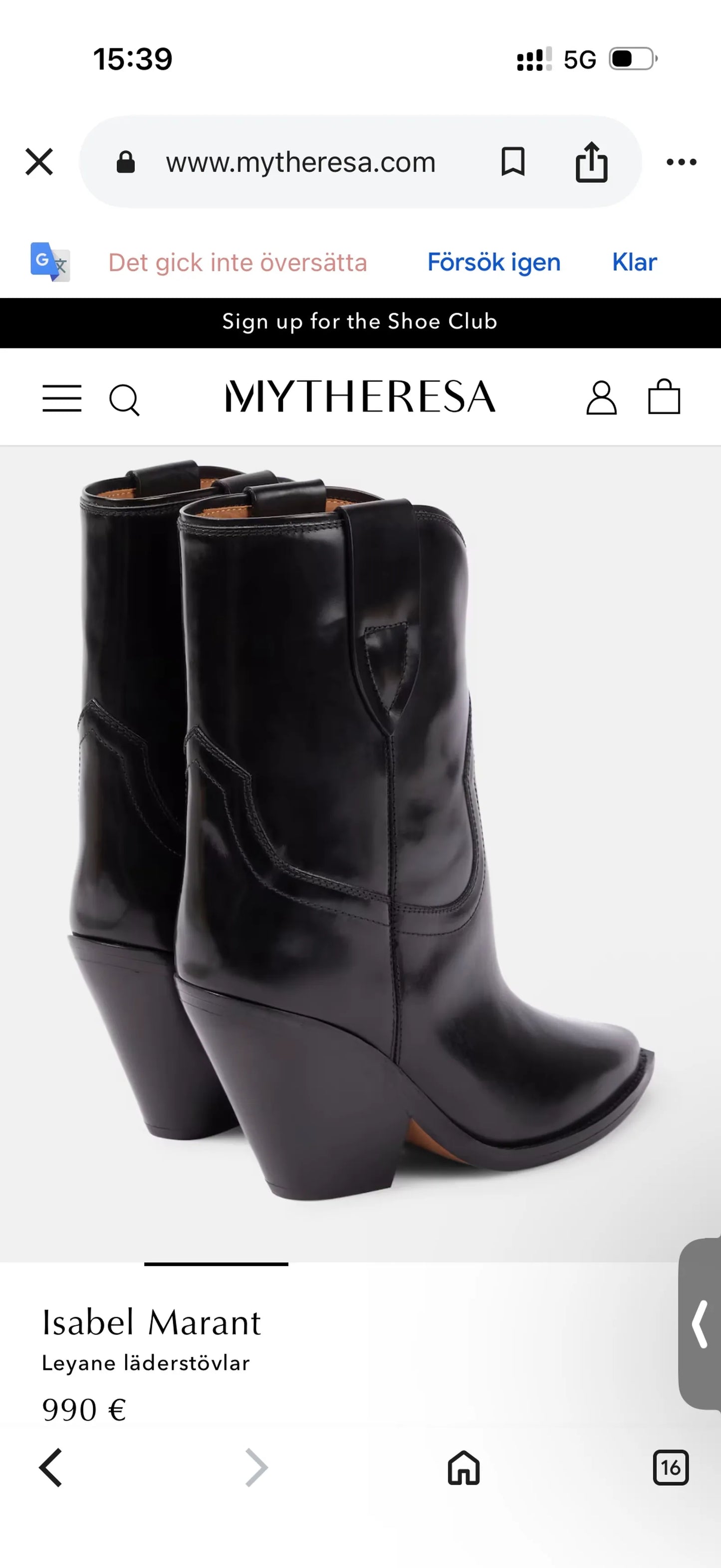 Isabel Marant Leyane-skinnboots NWOT