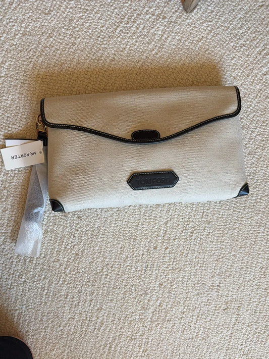 Tom Ford Canvas Pouch-kuvertväska NWT