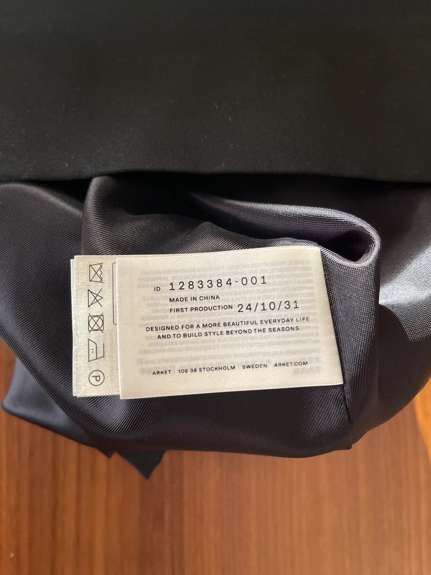 Arket 1283384-001-klänning NWOT
