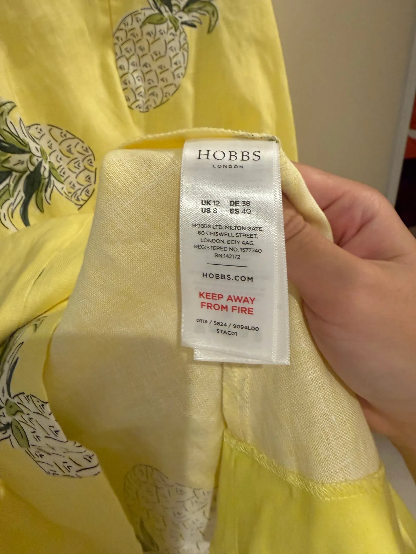 Hobbs Twitchill Tie-waist Floral Dress