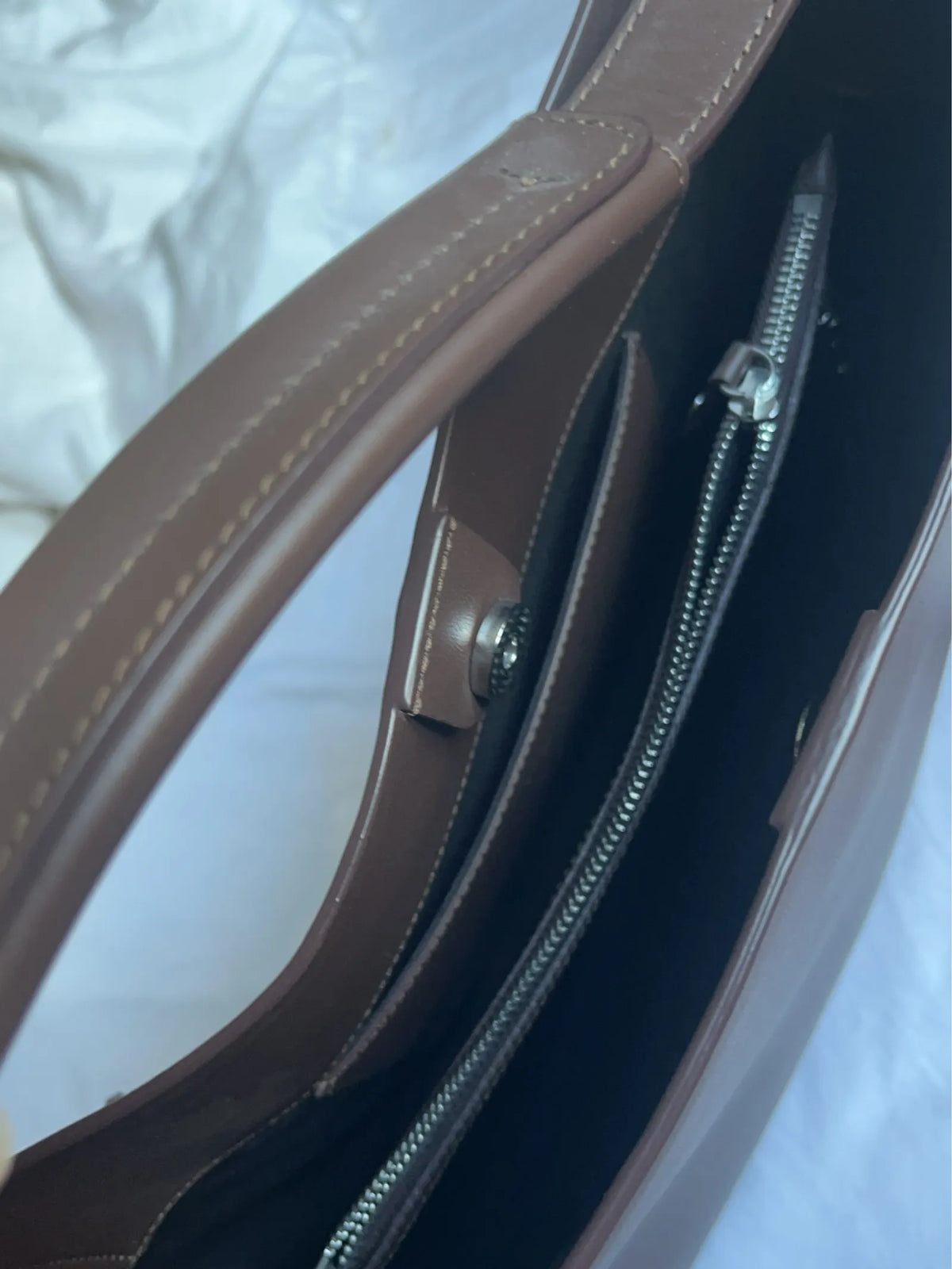 Flattered Hedda Mini Handbag Leather Chocolate-skinnhandväska NWOT