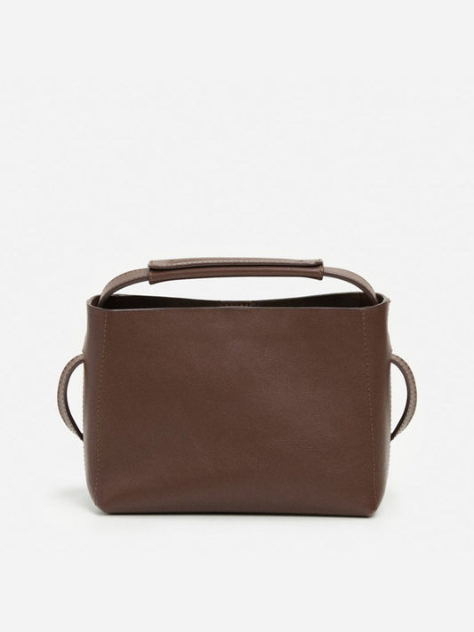 Flattered Hedda Mini Handbag Leather Chocolate Handbag