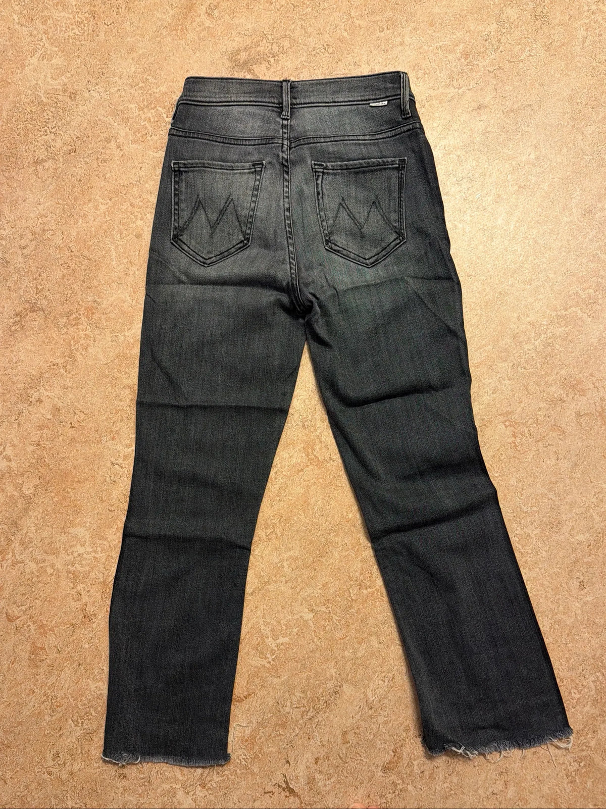 Mother The Insider Crop Step Fray-jeans