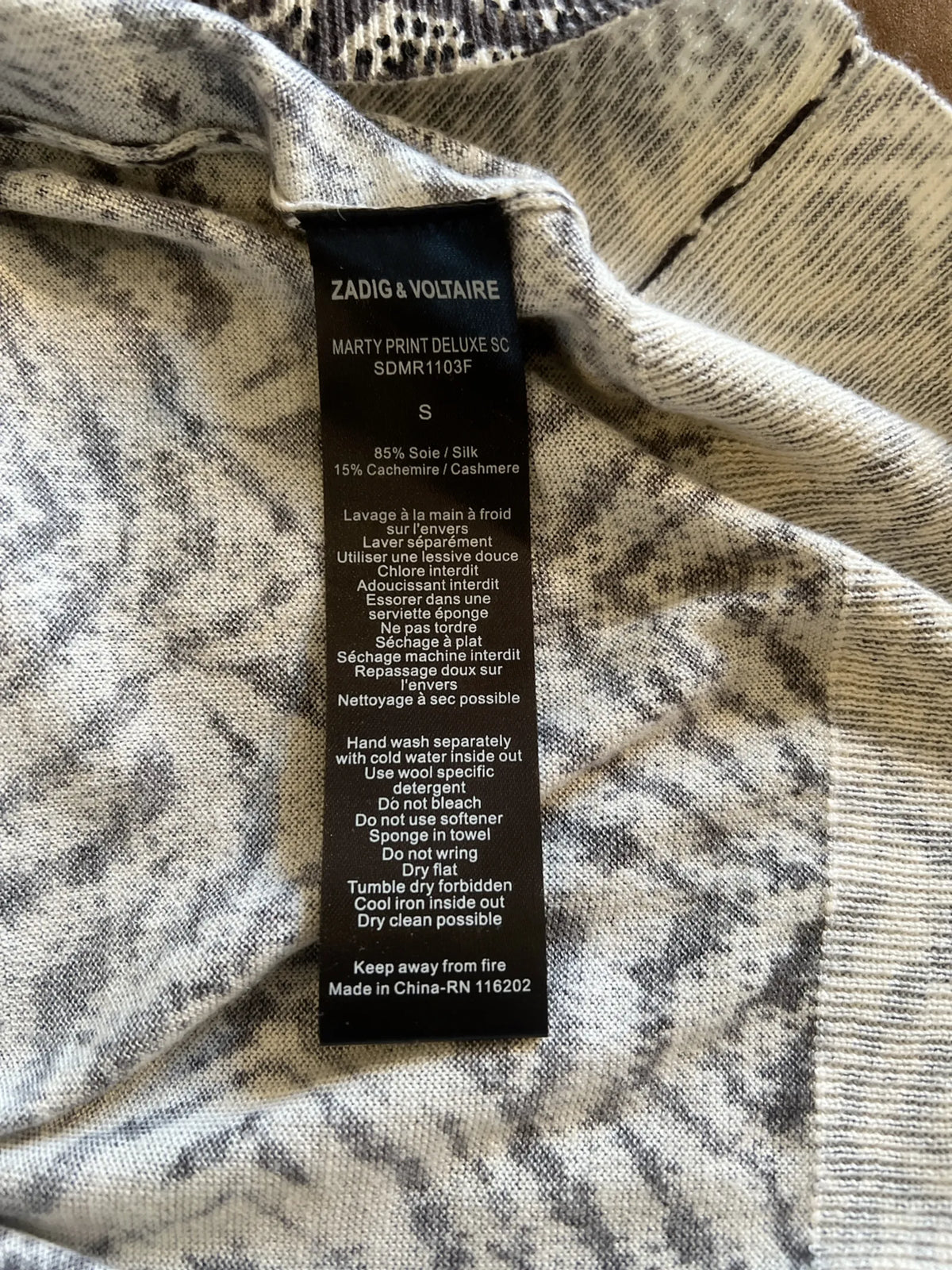 Zadig & Voltaire-sidenklänning