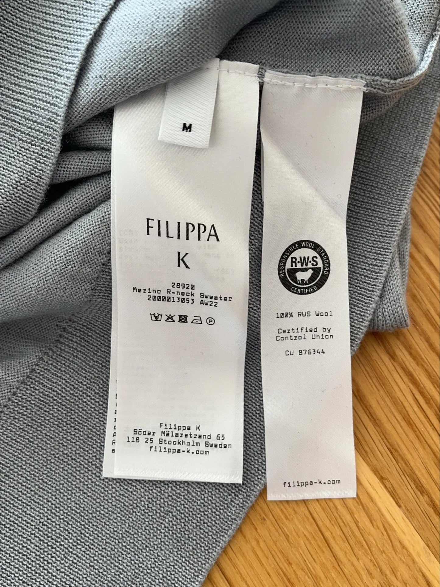 Filippa K Merino R--ulltröja NWOT