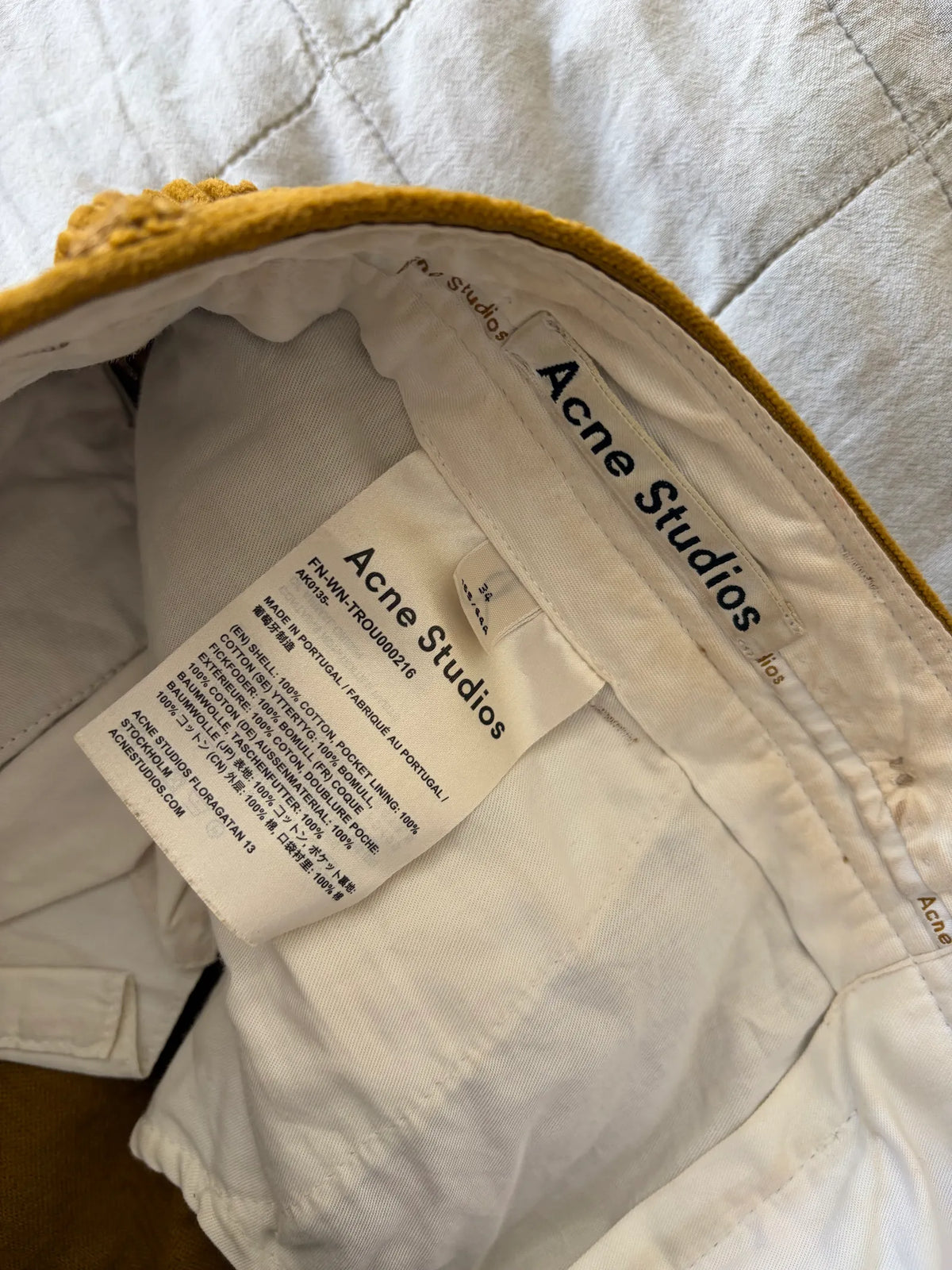 Acne Studios Mece Corduroy-byxor