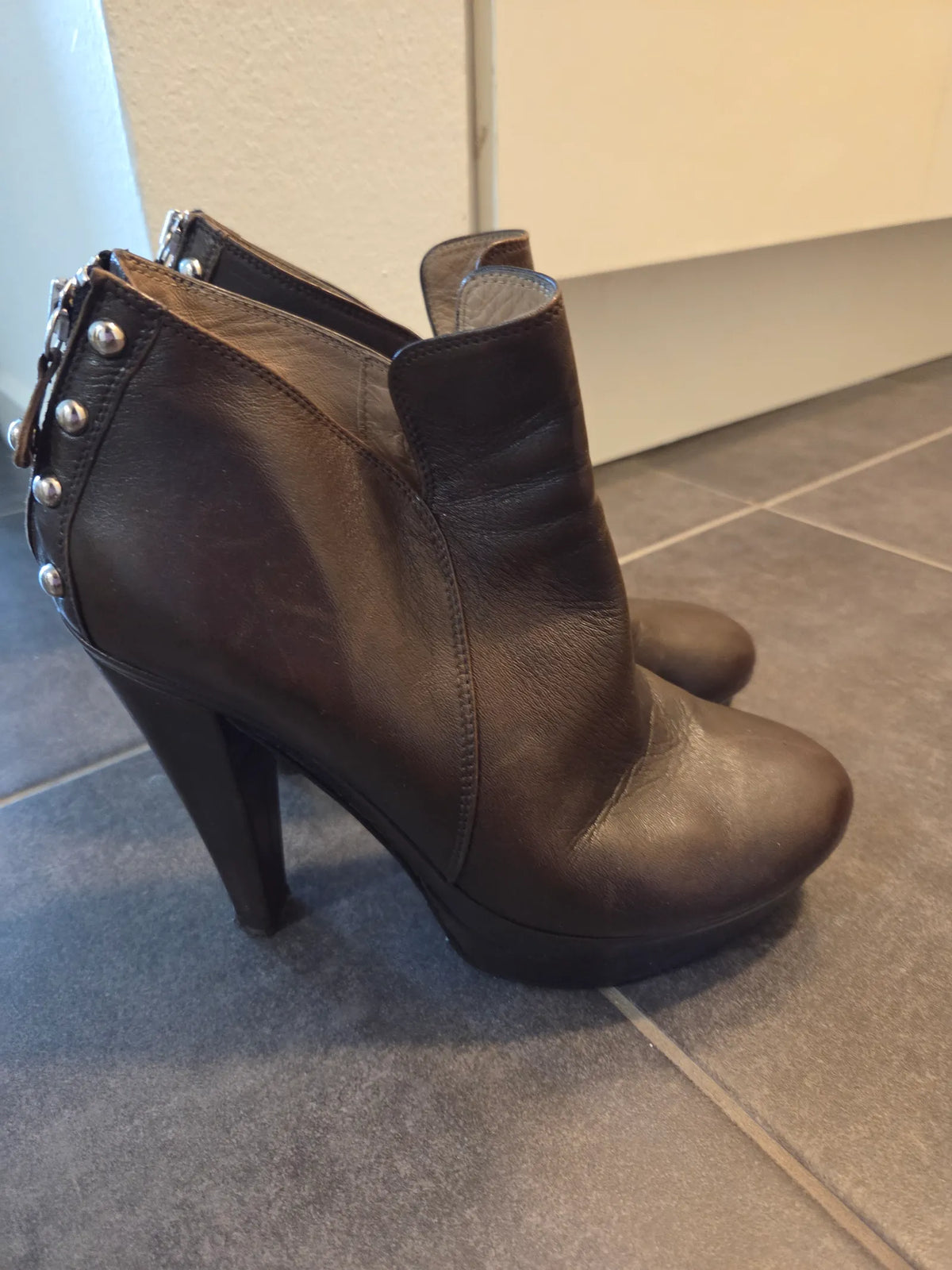 By Malene Birger Studded Ankle-skinnboots
