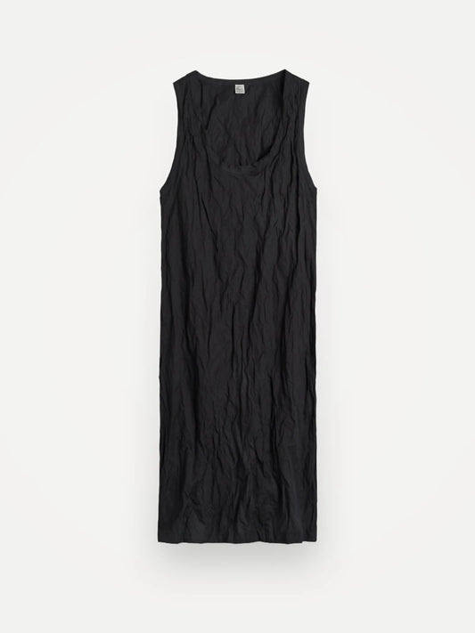 Toteme Crinkled Cotton Tank-klänning NWOT
