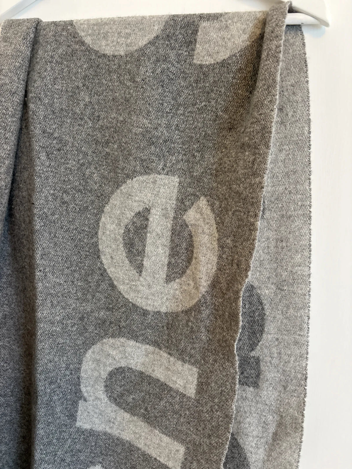 Acne Studios Wool Logo-ullhalsduk