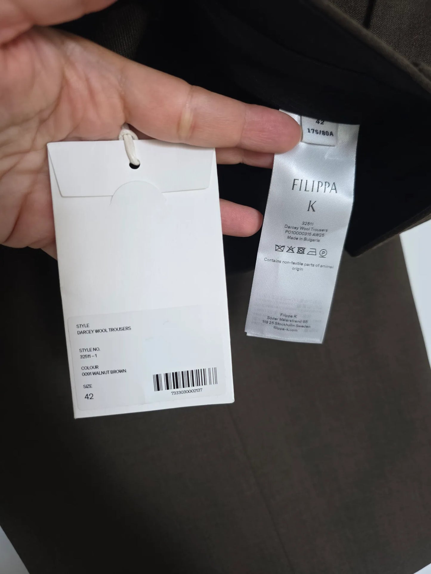 Filippa K Darcey Wool-byxor NWT