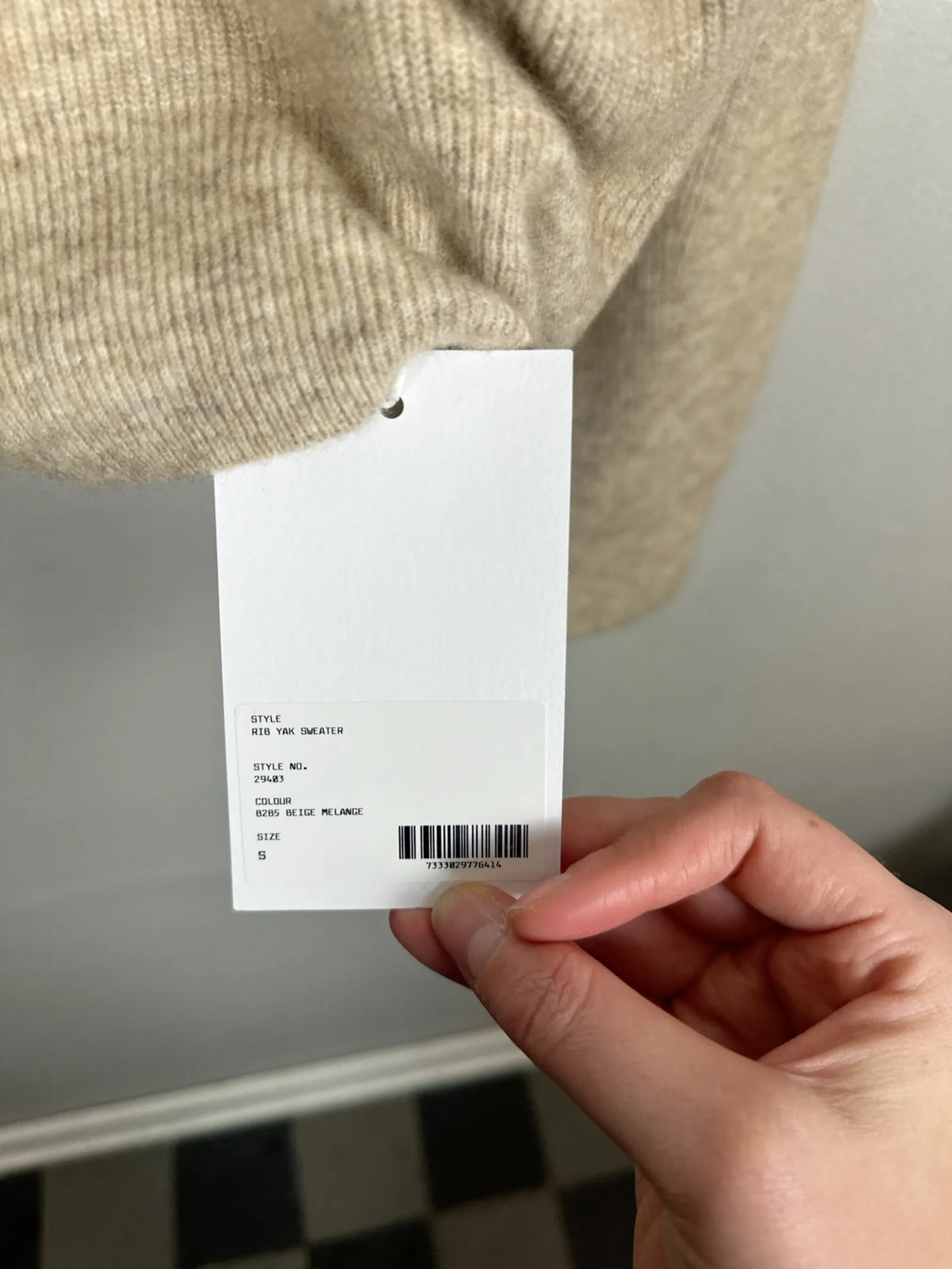 Filippa K Rib Yak Sweater
