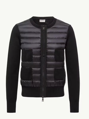 Moncler Maglione Tricot Alla Coreana Knitted High Puffer jacket
