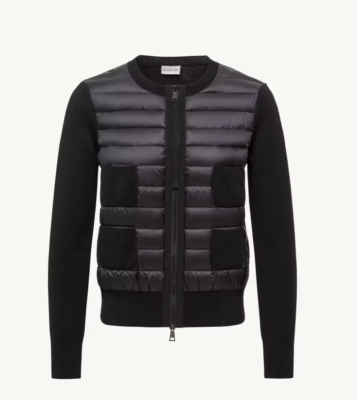 Moncler Maglione Tricot Alla Coreana Knitted High Puffer jacket