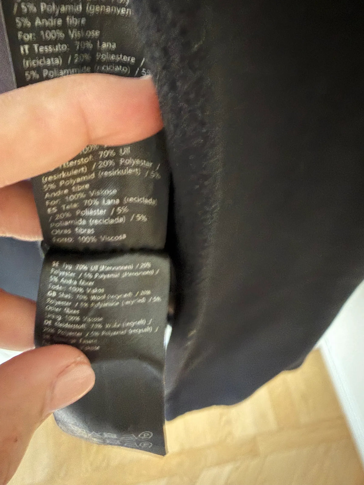 Samsøe Samsøe Maxi - Klassisk / Black-kappa