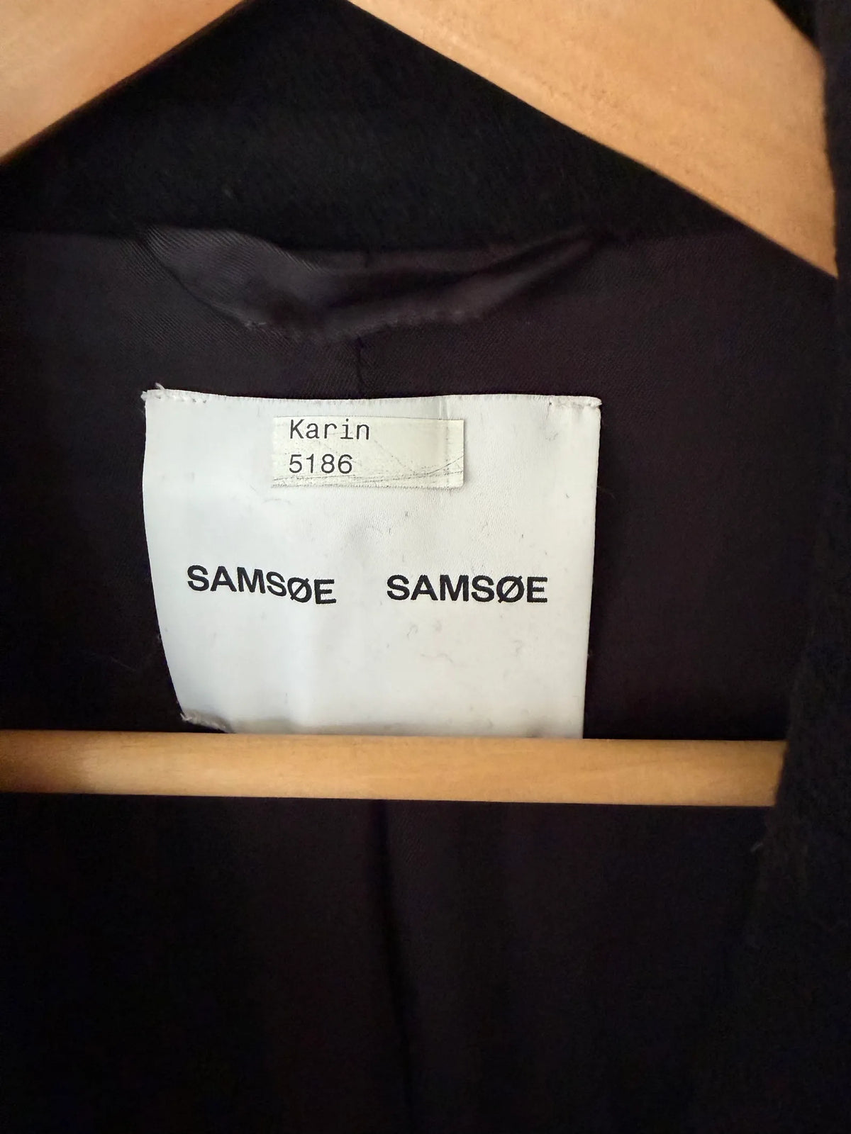Samsøe Samsøe Maxi - Klassisk / Black-kappa