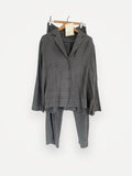Toteme Monogram Flanell Pj , Grey-set