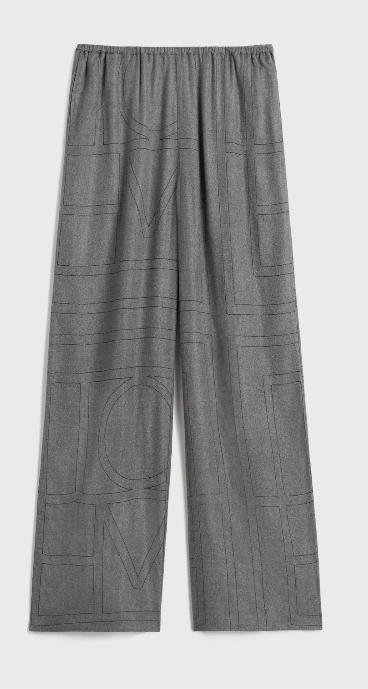 Toteme Monogram Flanell Pj , Grey Set