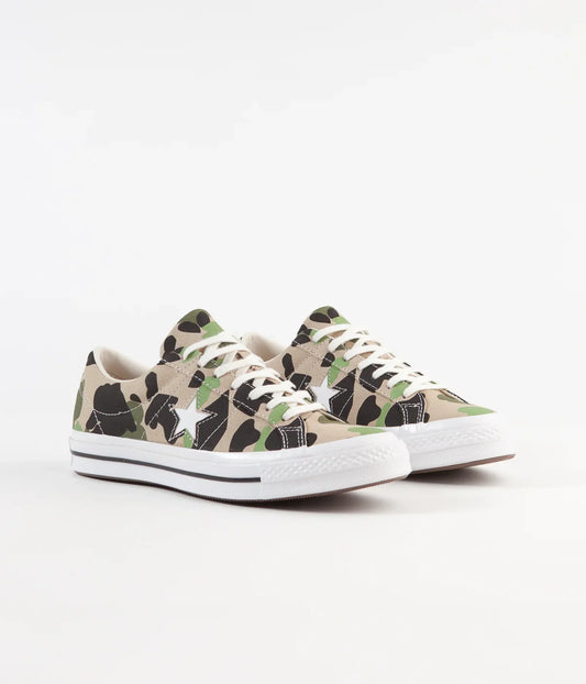 Converse One Star Ox Archive Print Remixed Shoes-sneakers