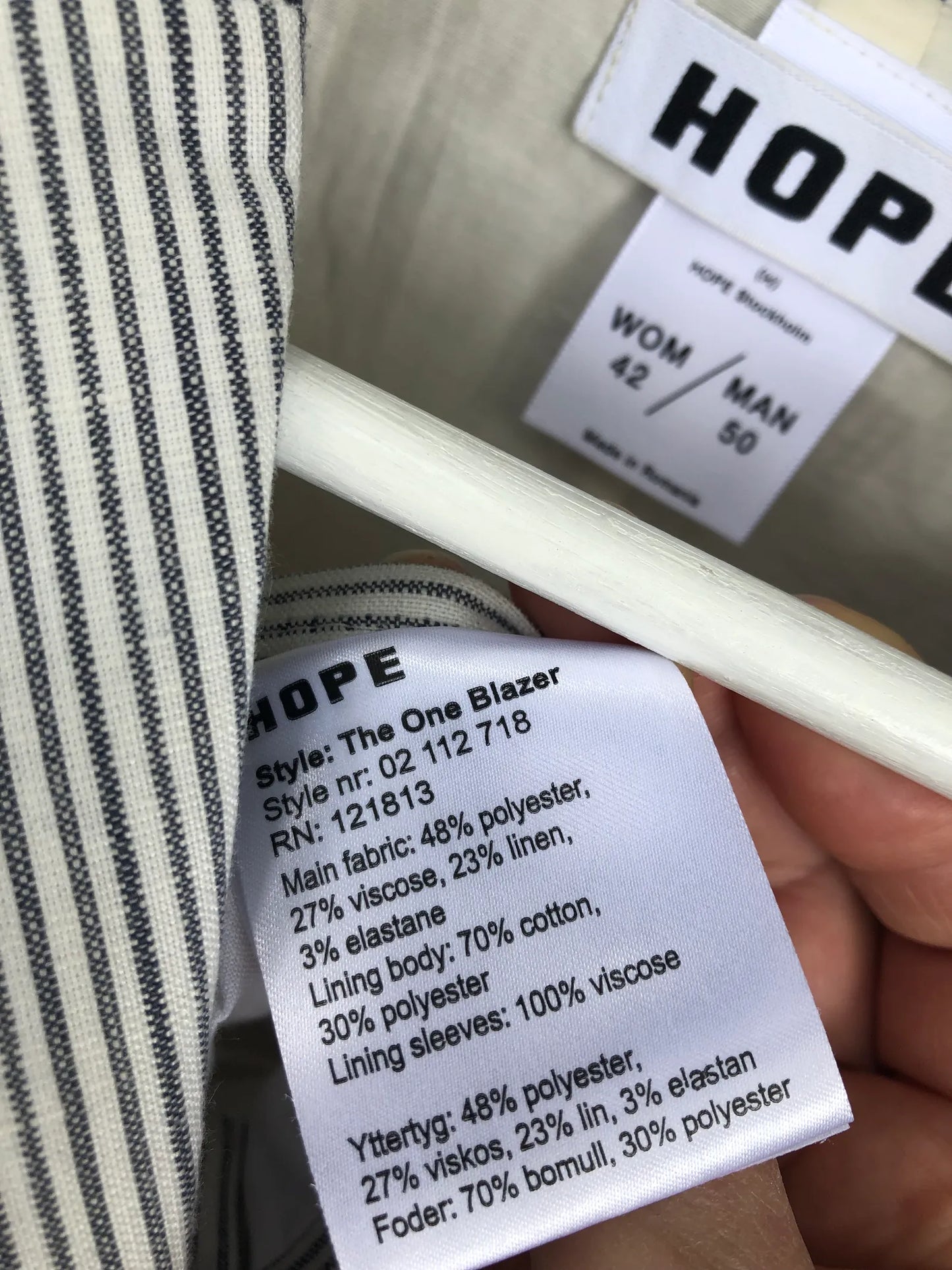 Hope-kavaj NWOT