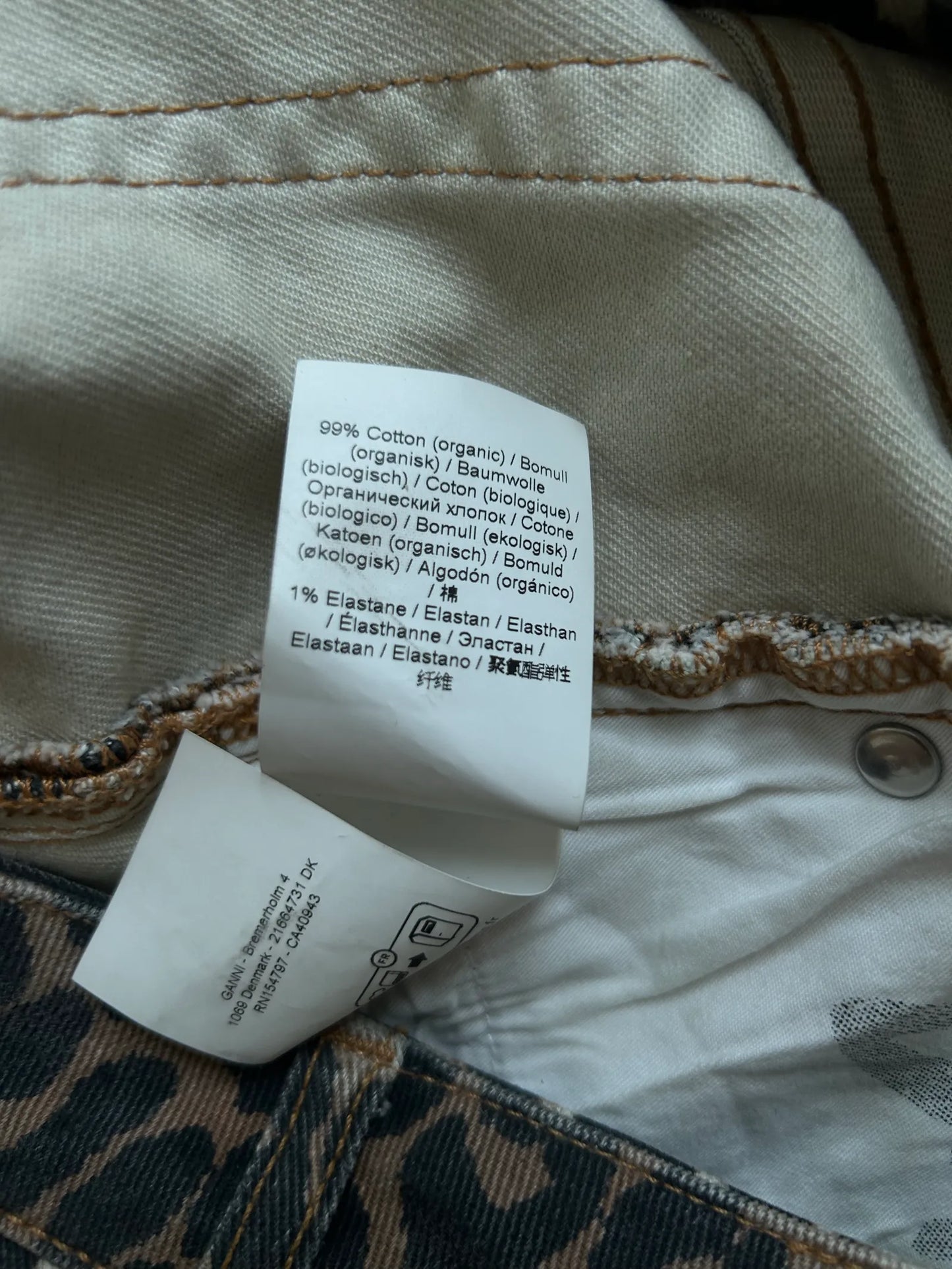 Ganni Leopard Print-shorts