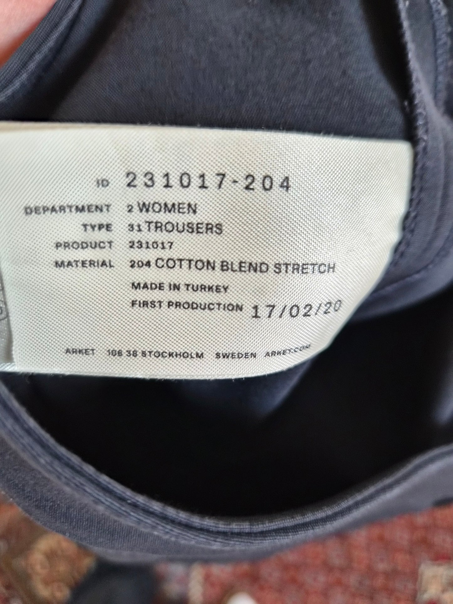 Arket Suit Trousers