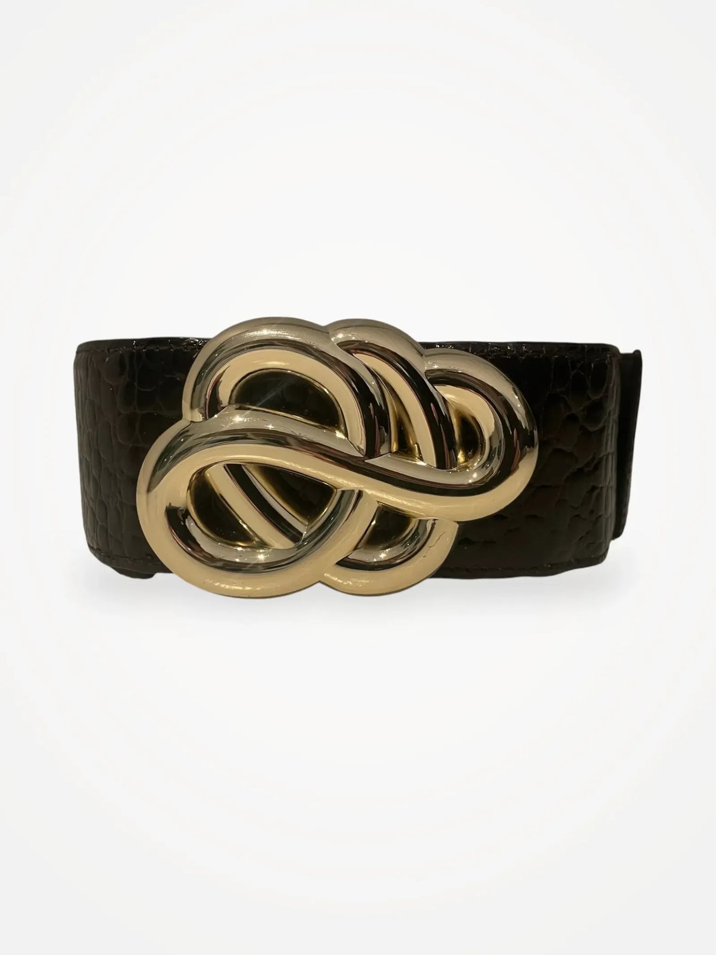 By Malene Birger Swirl-skinnbälte