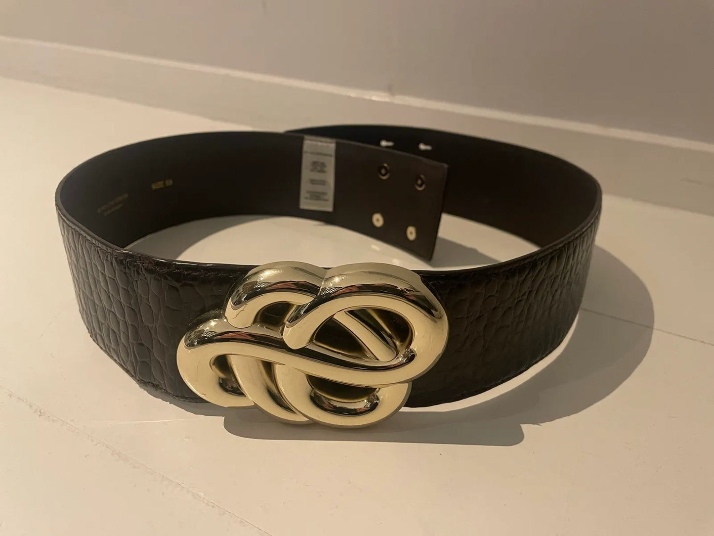 By Malene Birger Swirl-skinnbälte