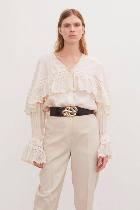 By Malene Birger Swirl-skinnbälte