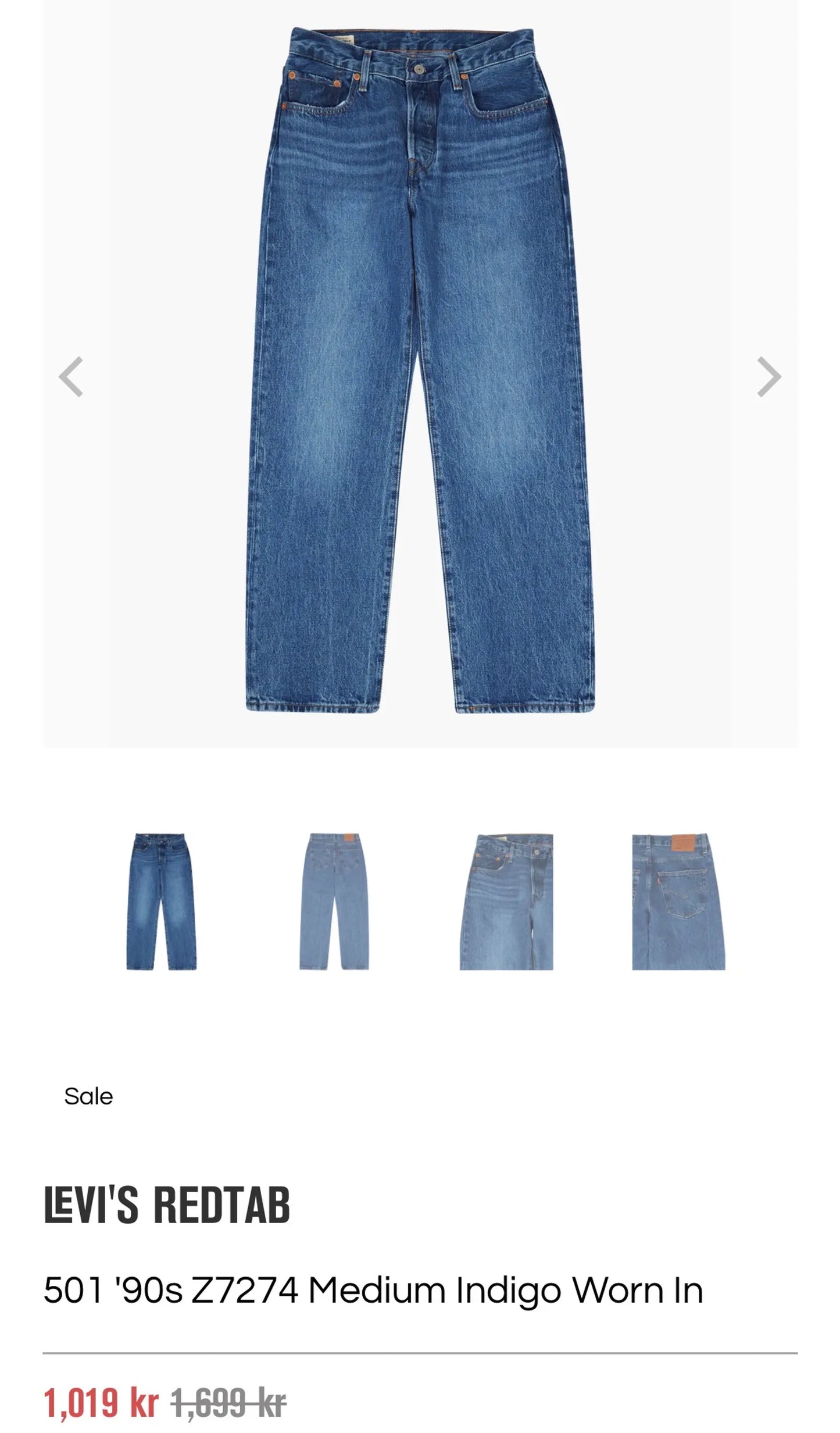 Levi's Levis 501 90s Worn In Blue-jeans