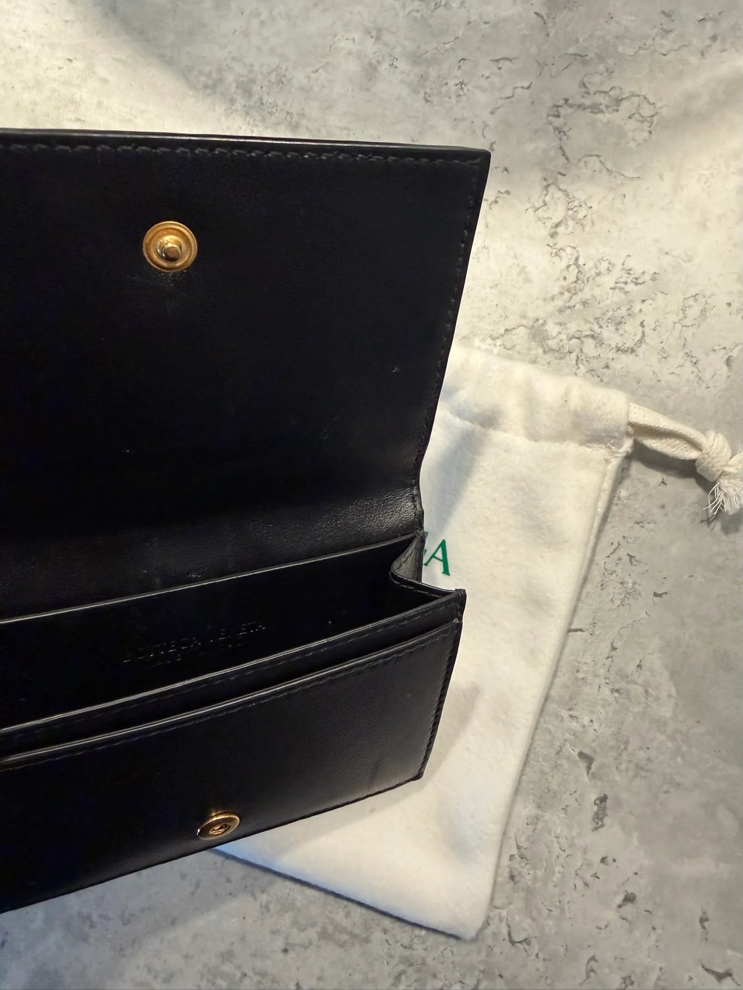 Bottega Veneta Intrecciato Business Card Case Wallet