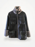 Stand Studio Vet Ej-skinnjacka NWOT