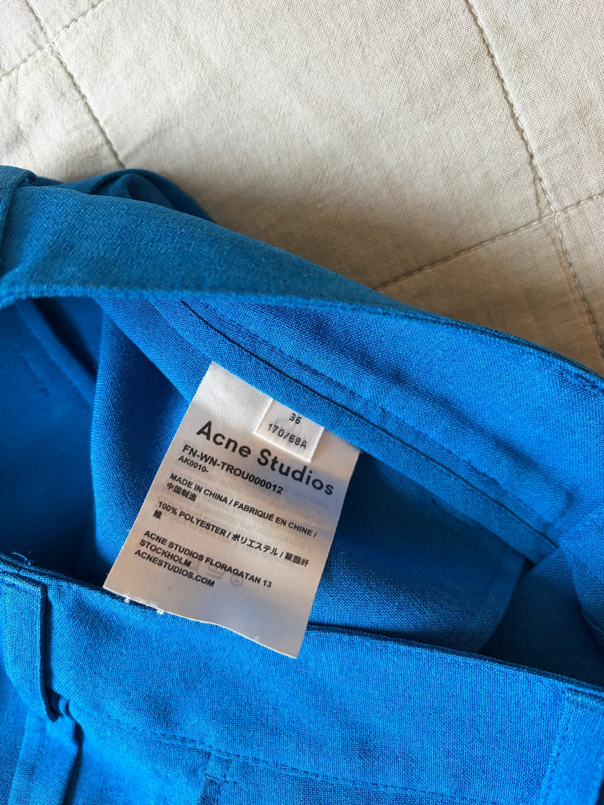 Acne Studios Tailored Wide .-kostymbyxor