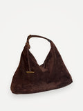 Little Liffner Pillow Hobo Brown Suede Shoulder bag