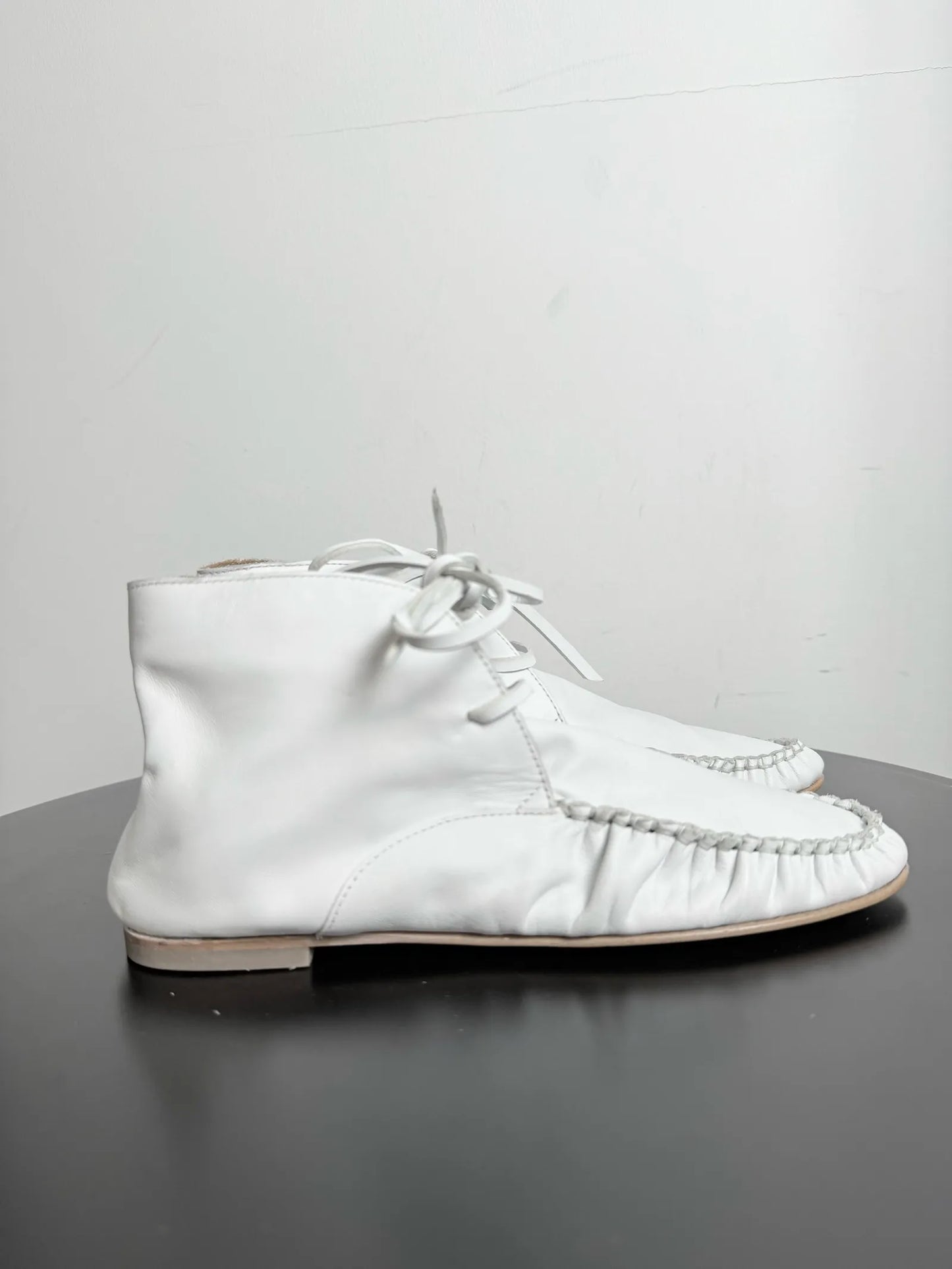 Flattered Babba White Loafers