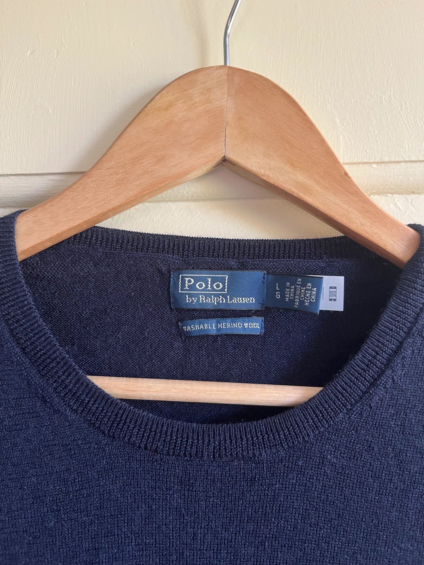 Ralph Lauren Round In Washable Merino Sweater