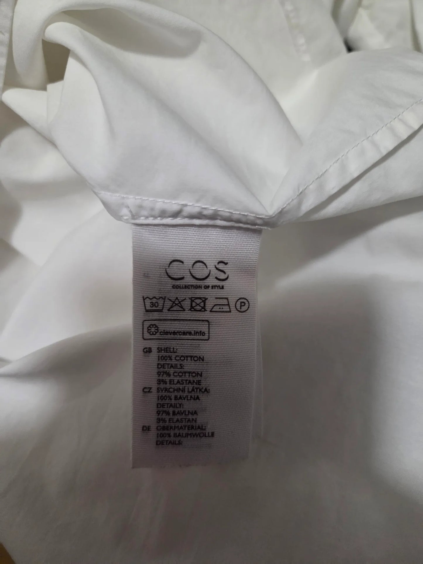 Cos Asymmetric Poplin-blus