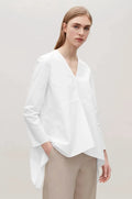 Cos Asymmetric Poplin-blus