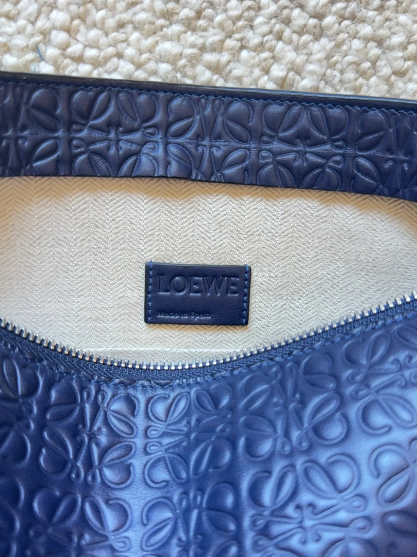 Loewe T Pouch In Calf Skin Clutch bag