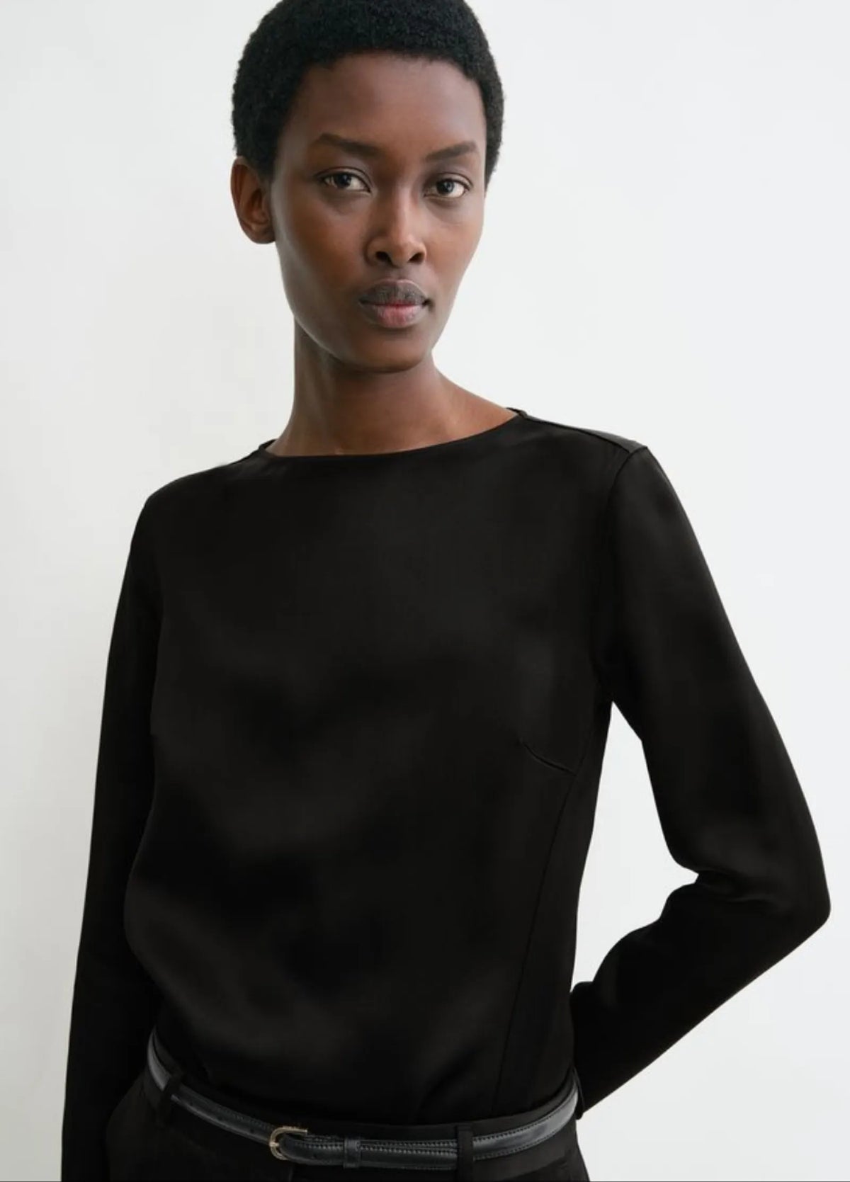 Toteme Long Sleeve Satin-topp NWT