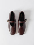 Blankens Delphine-skinnballerinaskor NWT