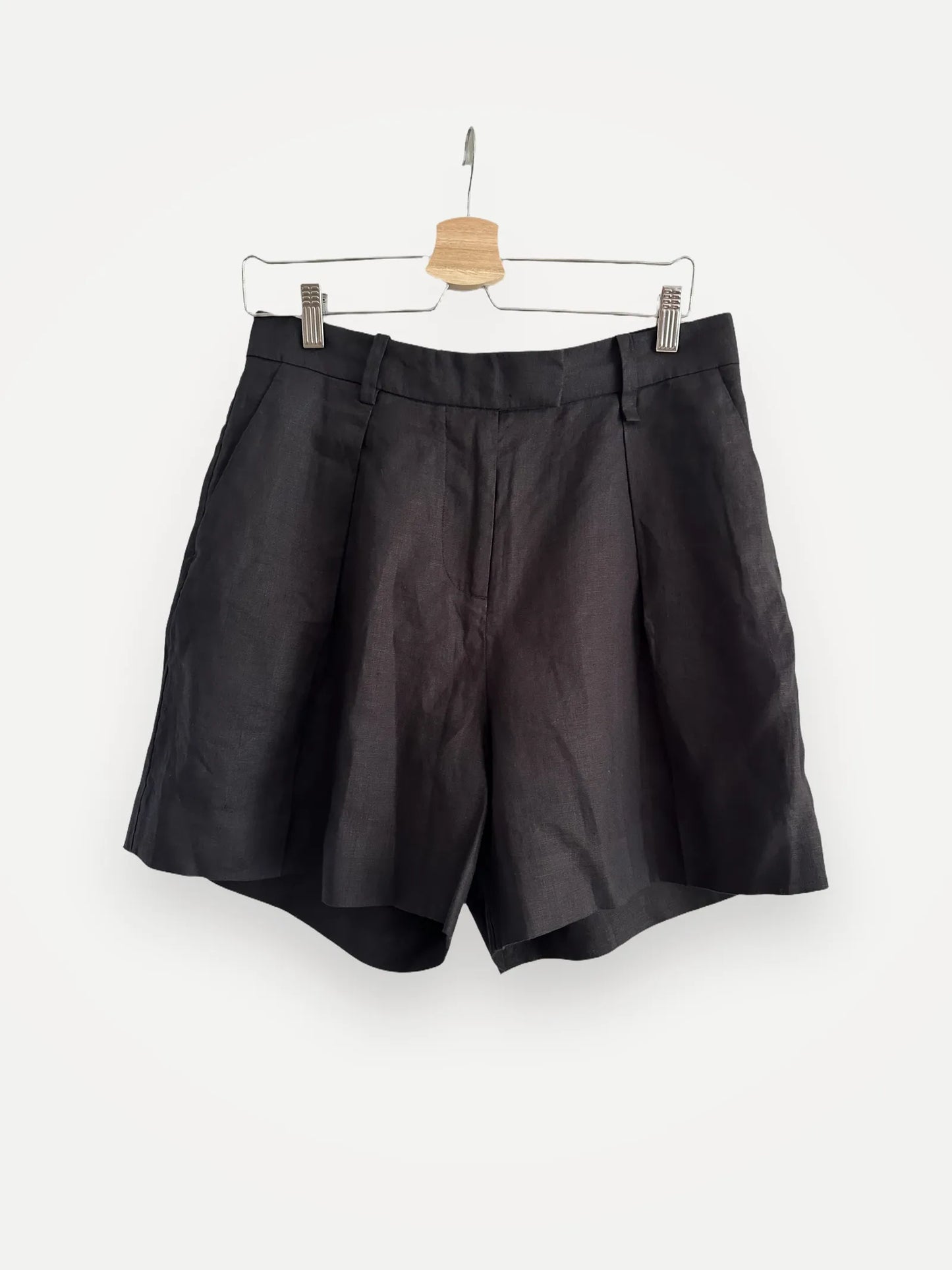 Arket High Waist Linen Shorts