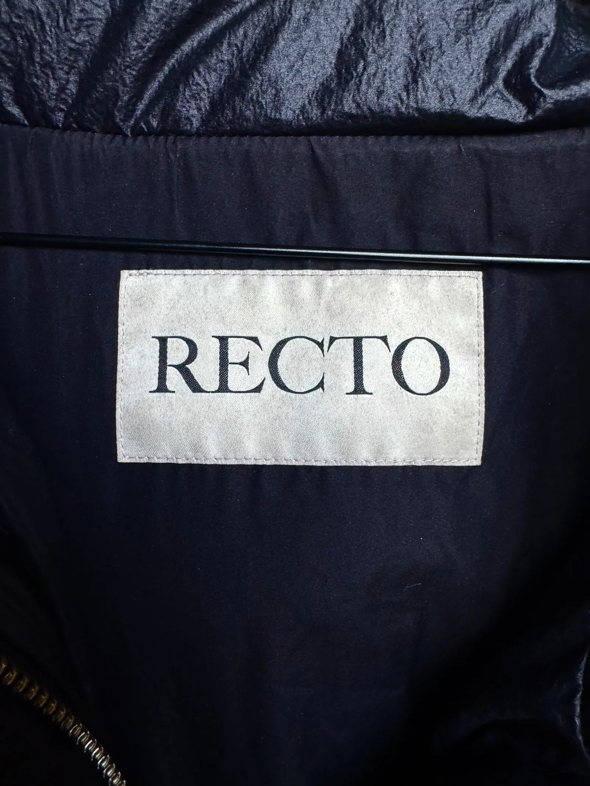 Recto Black Shining Puffer jacket