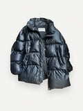 Recto Black Shining Puffer jacket