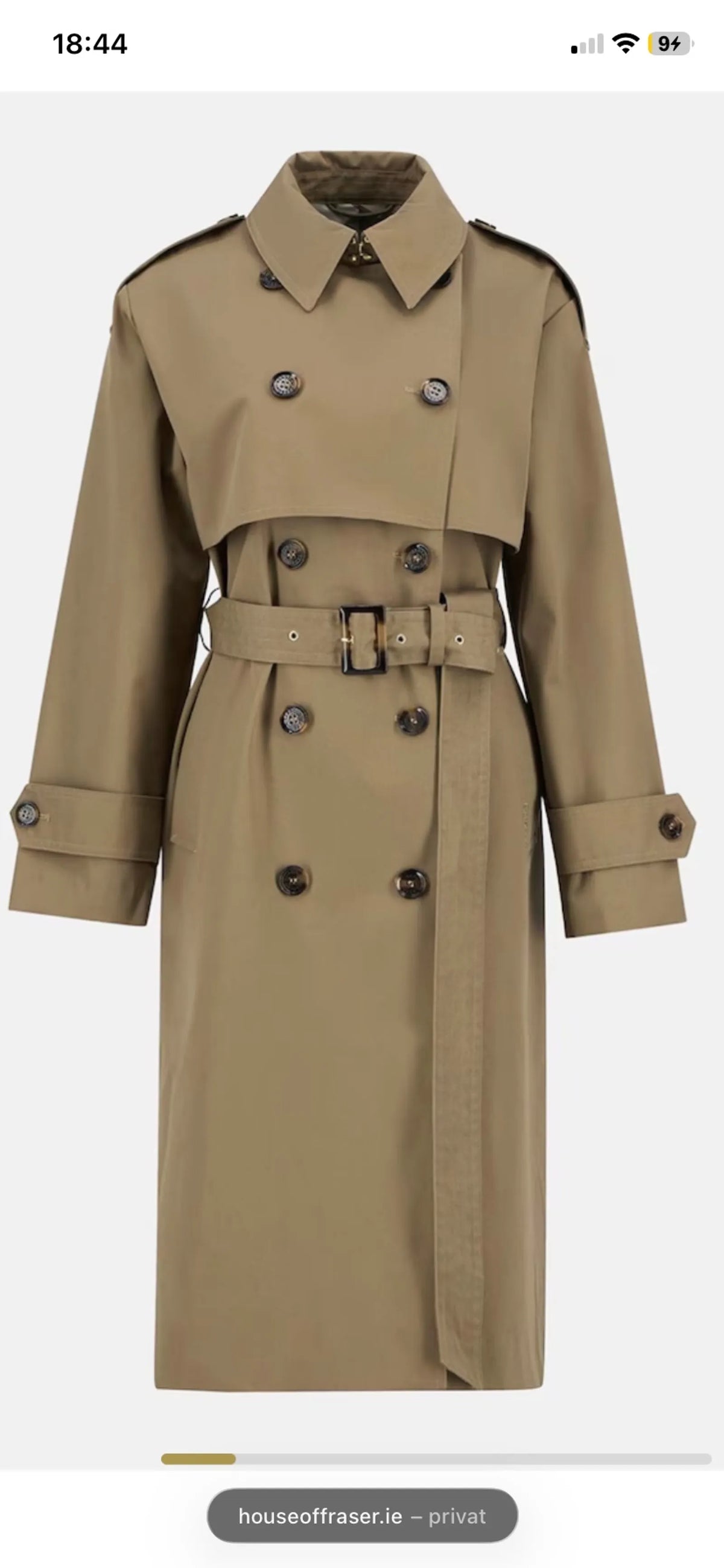 Barbour Aoife-trenchcoat NWT