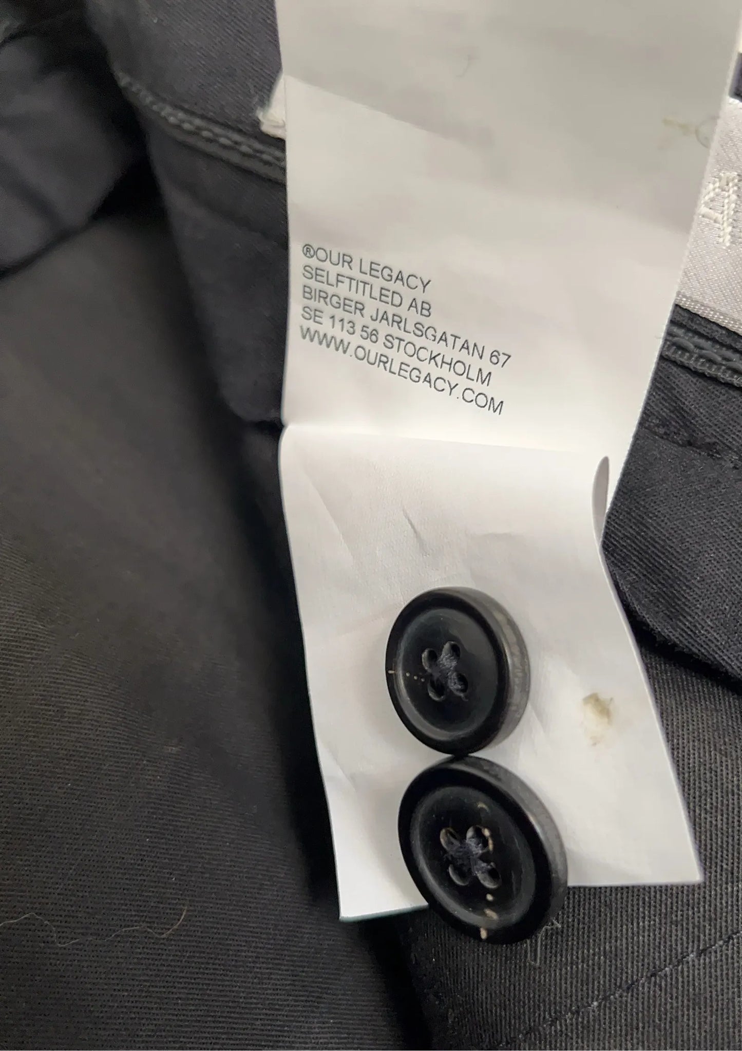 Our Legacy Chino22 Suit Trousers
