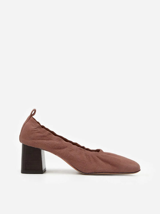 Flattered Ellie Pink Suede-klackar NWOT