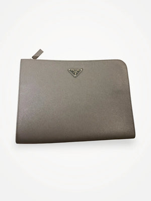 Prada Document Holder Saffiano-skinnkuvertväska NWOT