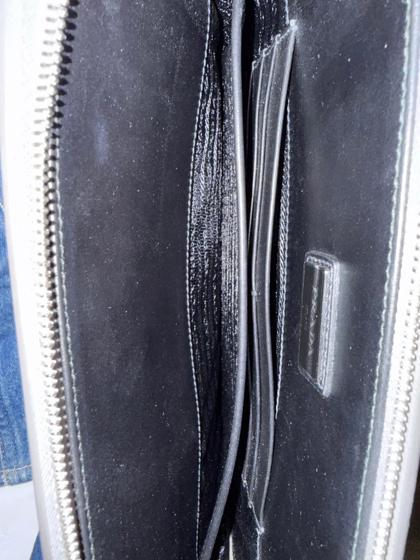 Prada Document Holder Saffiano-skinnkuvertväska NWOT